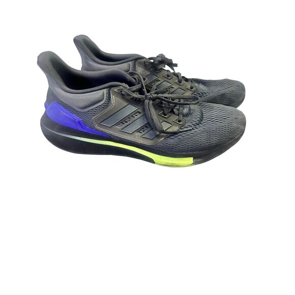 Adidas Solarglide Men’s Running Shoes Sneaker Size 11 Black Green Blue Boost - Picture 2 of 12